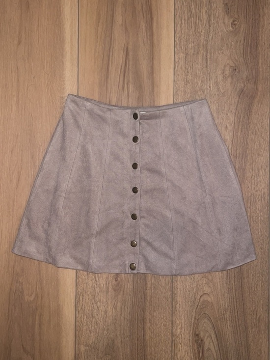 Altar'd State Dresses & Skirts - Altar'd State - Button-Front Circle Skirt in Taupe